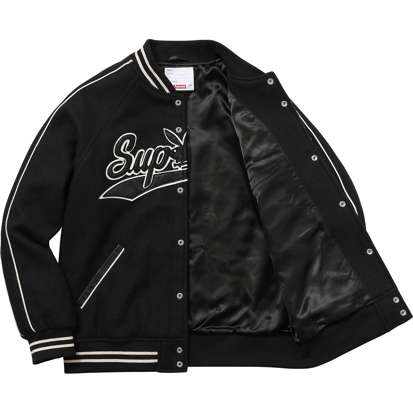 Supreme®/Playboy© Wool Varsity Jacket view 6